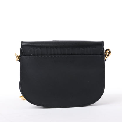 Dior Bobby Small Calfskin Flap Shoulder Bag in Black