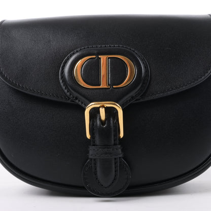Dior Bobby Small Calfskin Flap Shoulder Bag in Black