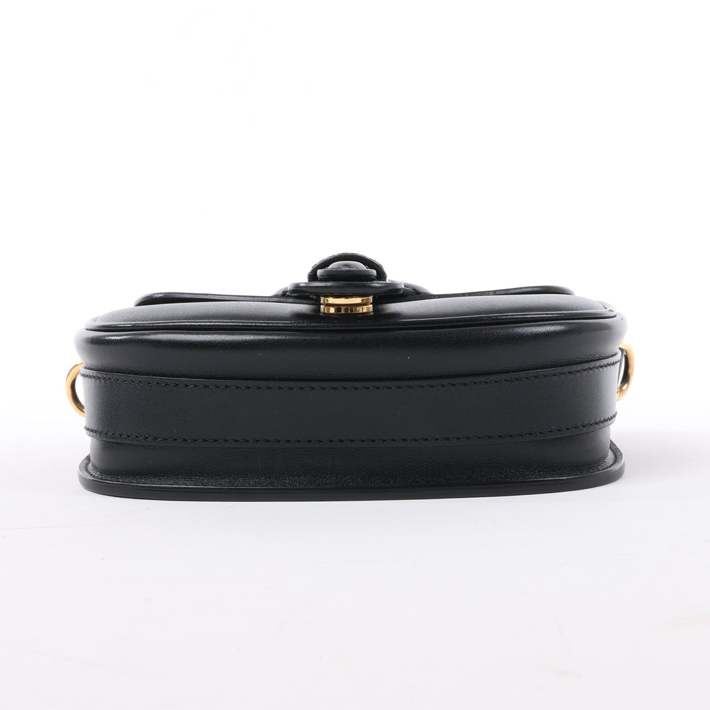 Dior Bobby Small Calfskin Flap Shoulder Bag in Black