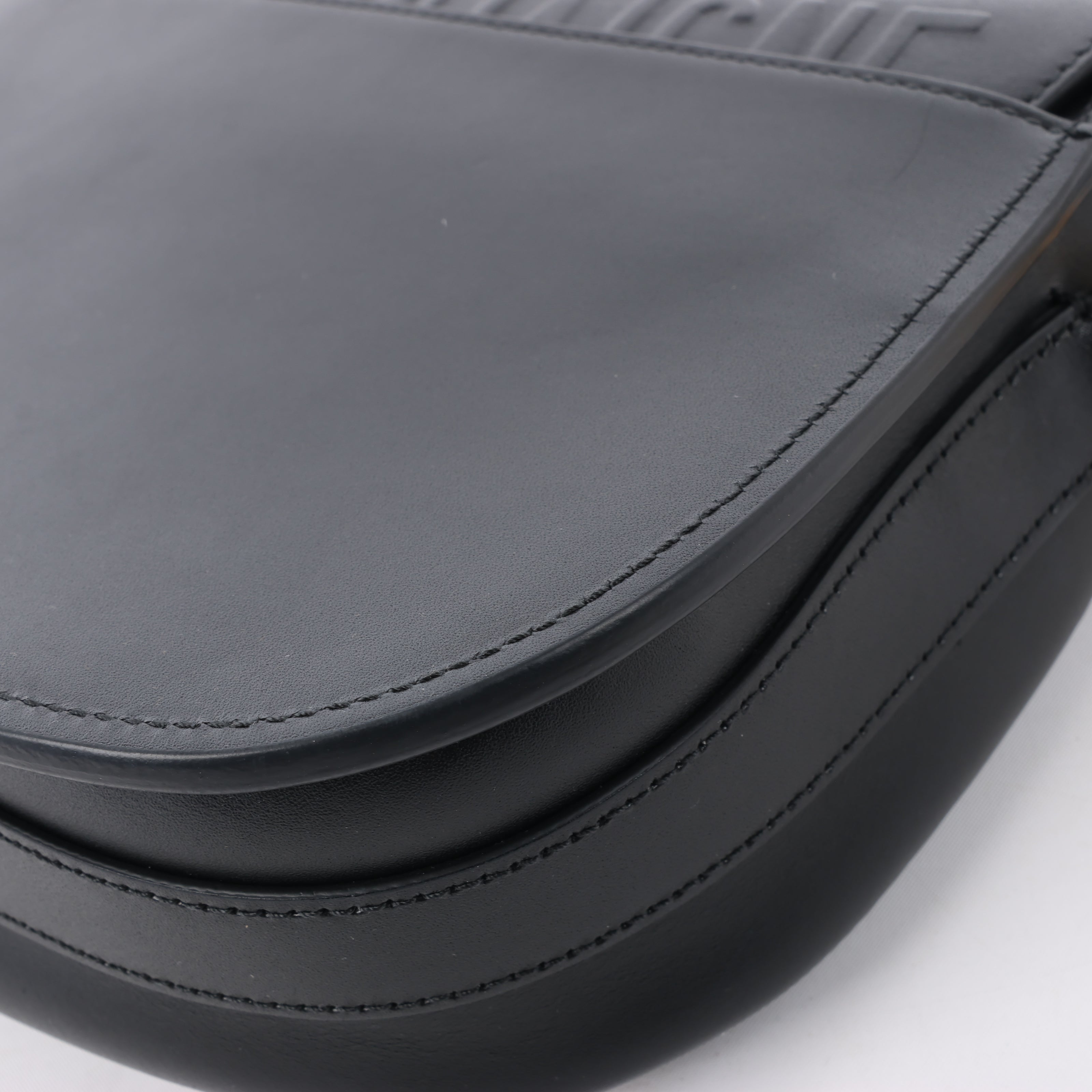 Dior Bobby Medium Calfskin Flap Shoulder Bag in Black