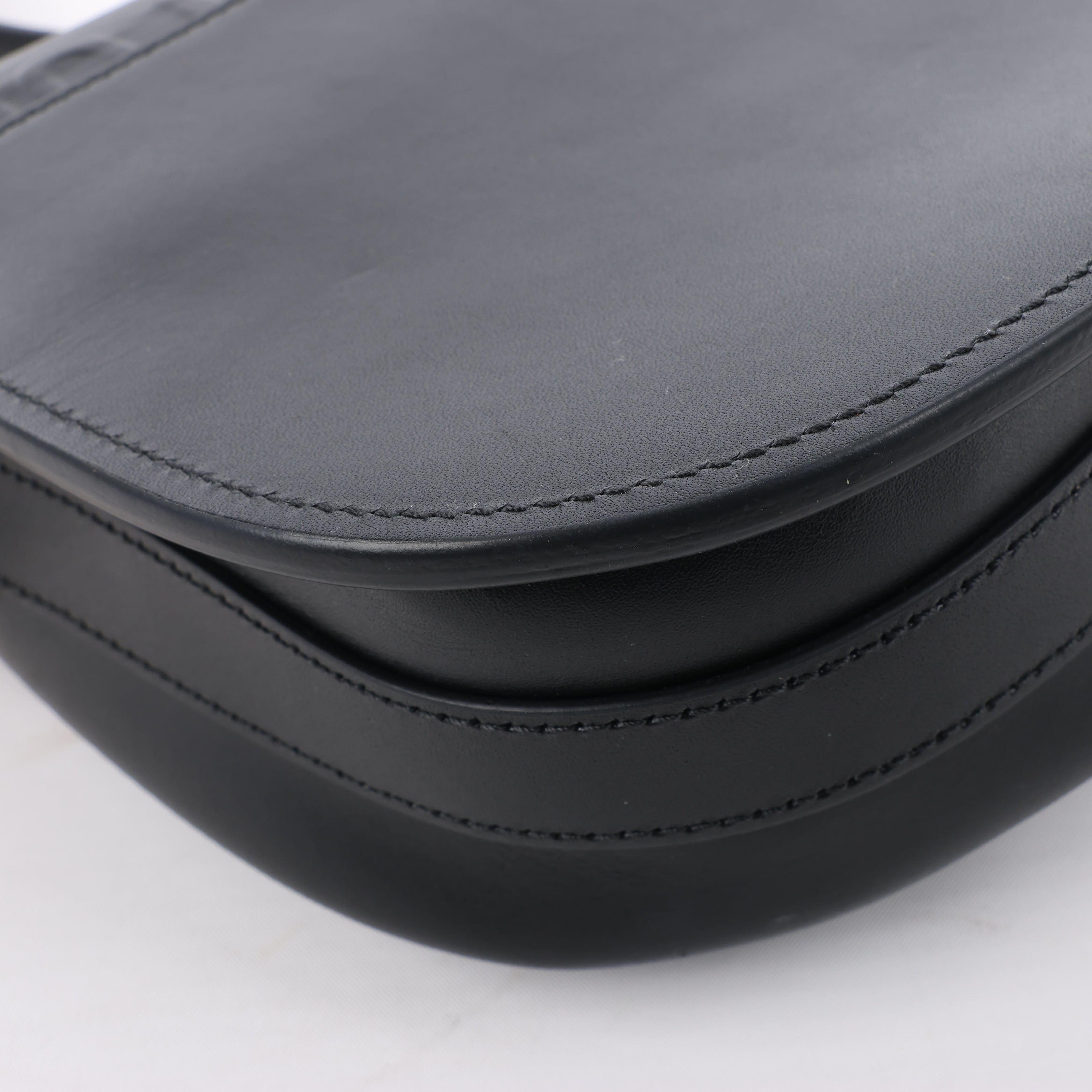 Dior Bobby Medium Calfskin Flap Shoulder Bag in Black