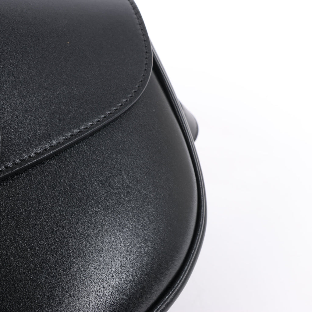 Dior Bobby Medium Calfskin Flap Shoulder Bag in Black