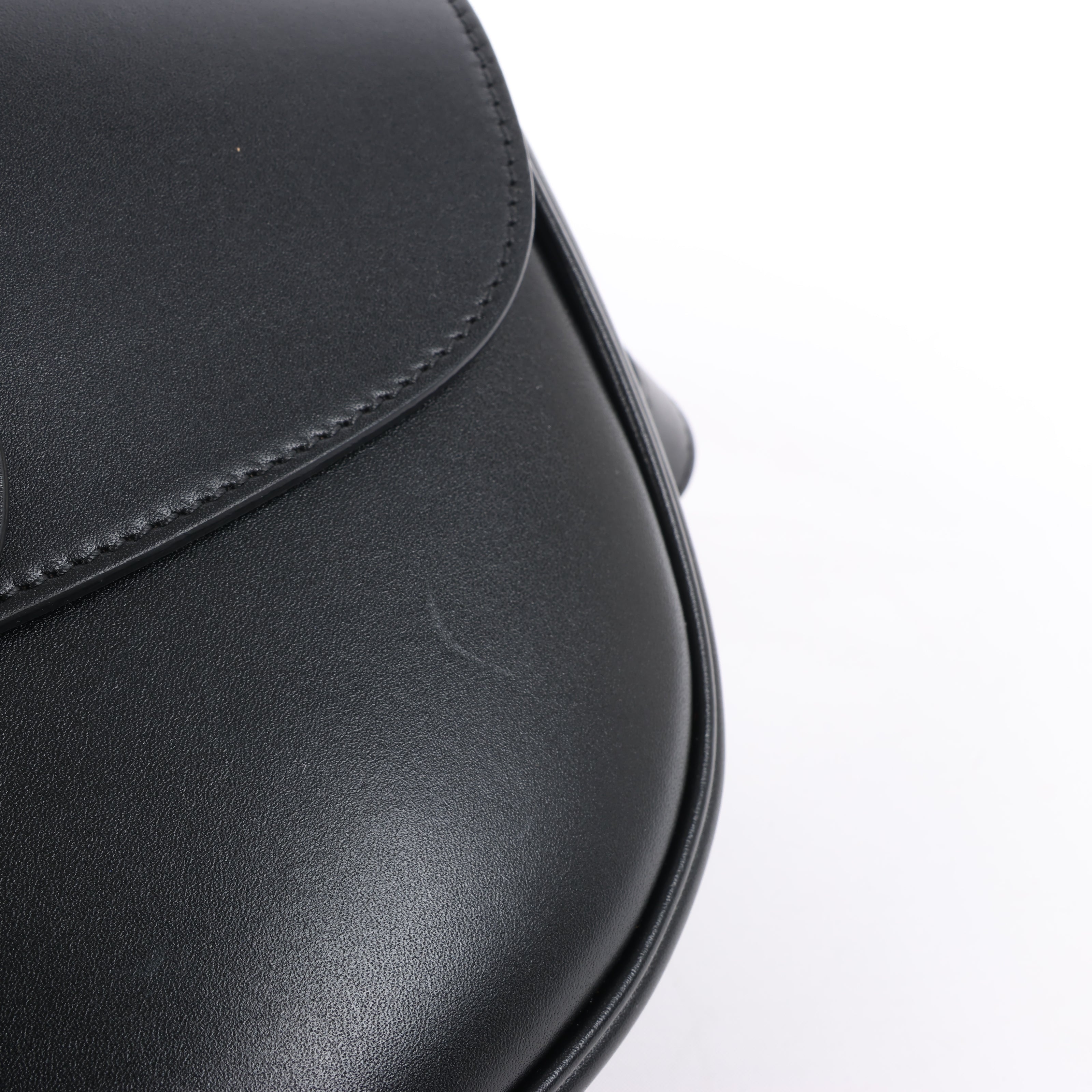 Dior Bobby Medium Calfskin Flap Shoulder Bag in Black