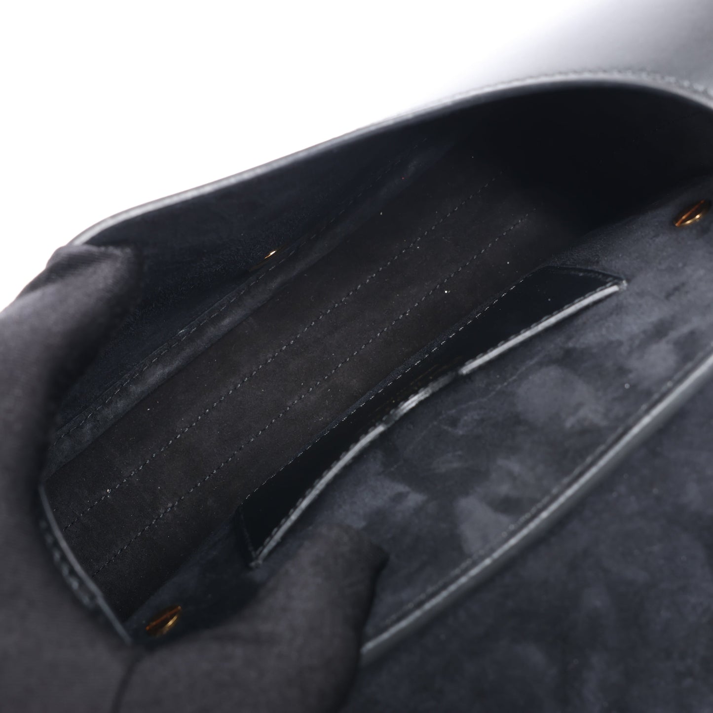 Dior Bobby Medium Calfskin Flap Shoulder Bag in Black