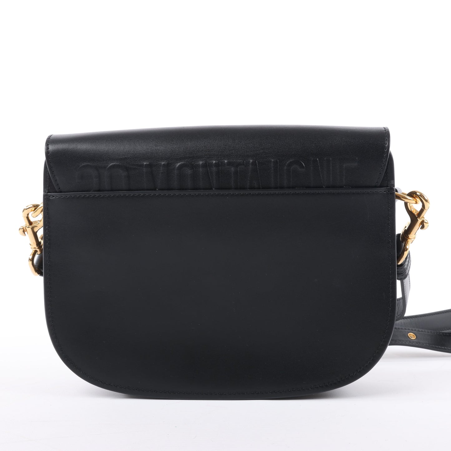 Dior Bobby Medium Calfskin Flap Shoulder Bag in Black