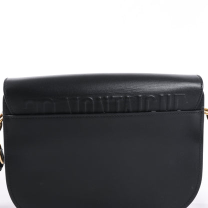 Dior Bobby Medium Calfskin Flap Shoulder Bag in Black