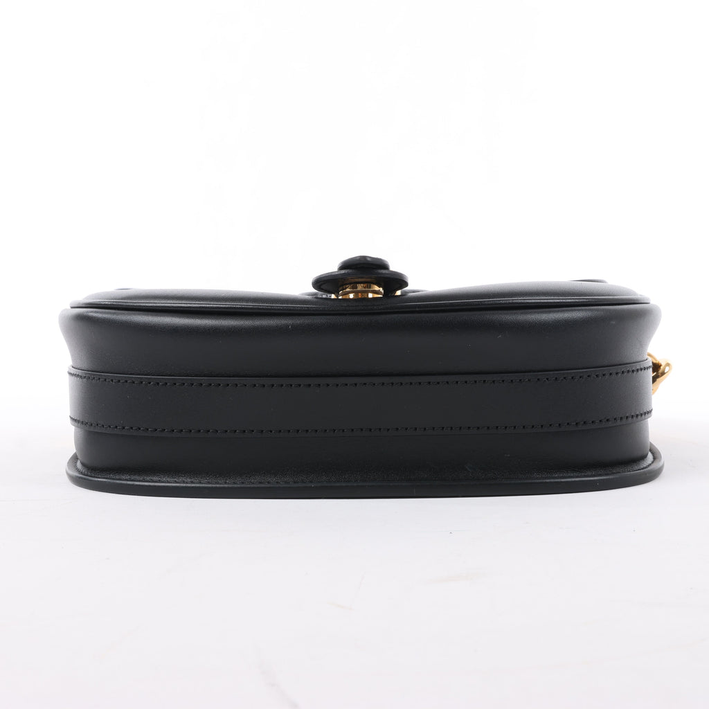 Dior Bobby Medium Calfskin Flap Shoulder Bag in Black