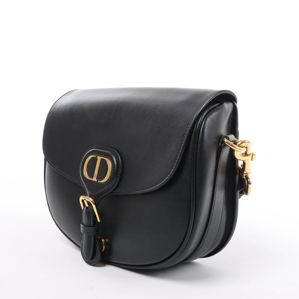 Bolso de hombro grande de lona Dior Book Tote en negro y blanco
