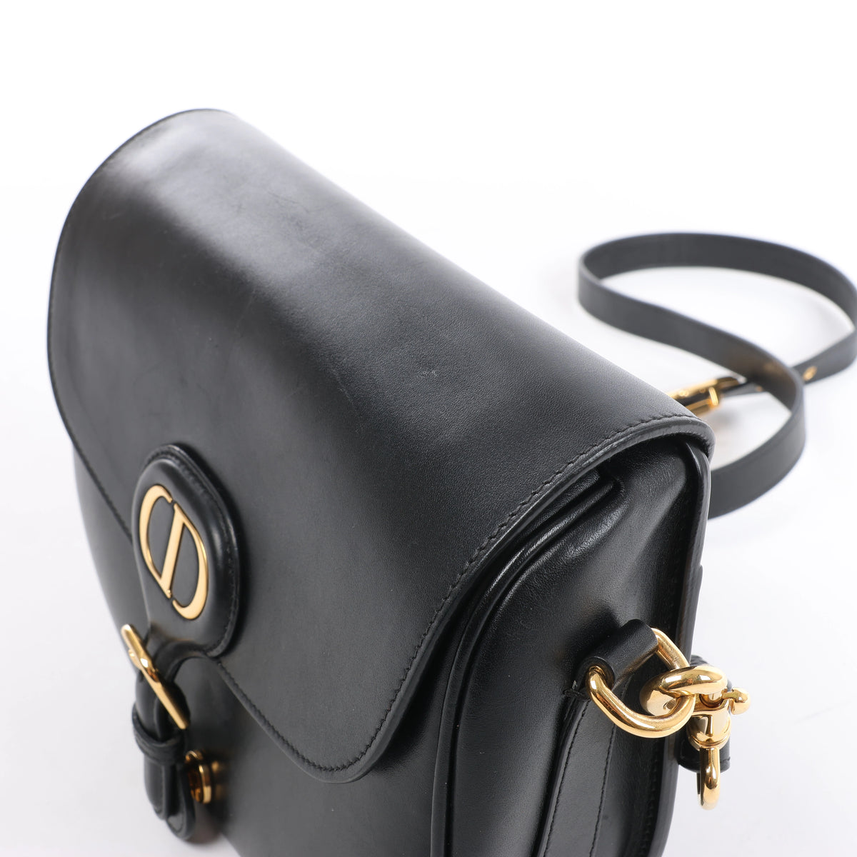 Bolso de hombro grande de lona Dior Book Tote en negro y blanco