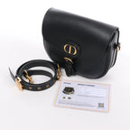 Bolso de hombro grande de lona Dior Book Tote en negro y blanco
