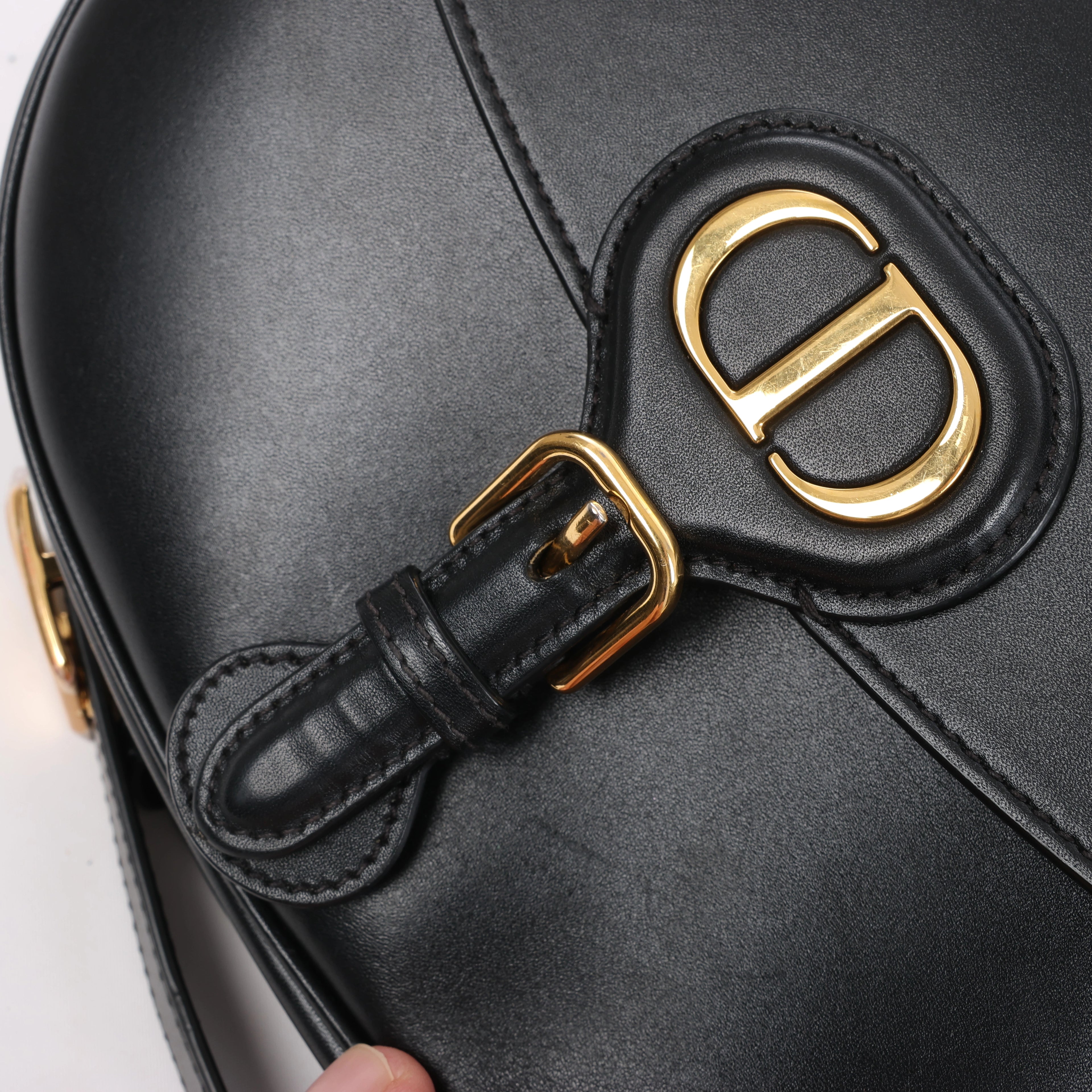 Bolso de hombro grande de lona Dior Book Tote en negro y blanco