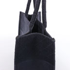 Bolso de hombro grande de lona Dior Book Tote en negro y blanco