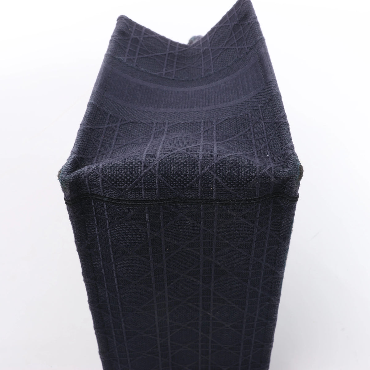 Bolso de hombro grande de lona Dior Book Tote en negro y blanco