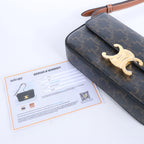 Bolso de hombro de piel CELINE Ava en verde