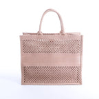 Christian Dior Book Tote Large Mesh Shoulder Bag in Pink
