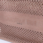 Christian Dior Book Tote Large Mesh Shoulder Bag in Pink