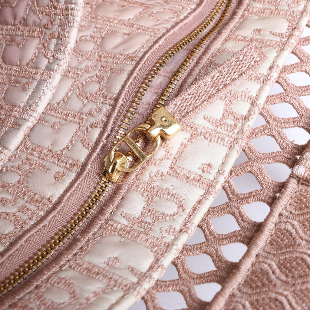 Christian Dior Book Tote Large Mesh Shoulder Bag in Pink