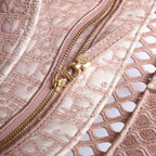 Christian Dior Book Tote Large Mesh Shoulder Bag in Pink