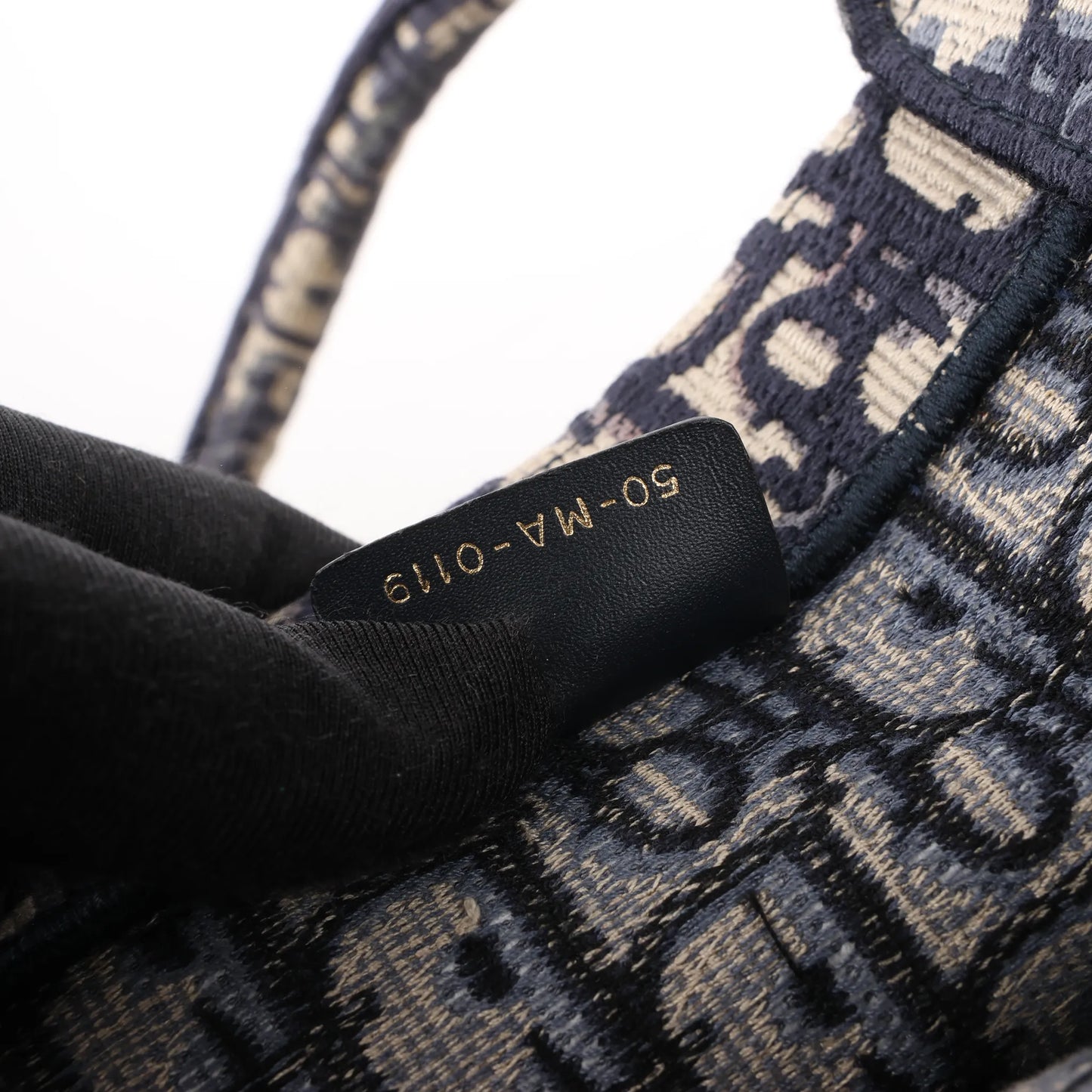 Dior Book Tote Large Oblique Canvas Shoulder Bag in Navy Blue