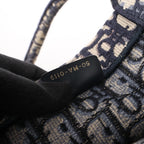 Dior Book Tote Large Oblique Canvas Shoulder Bag in Navy Blue