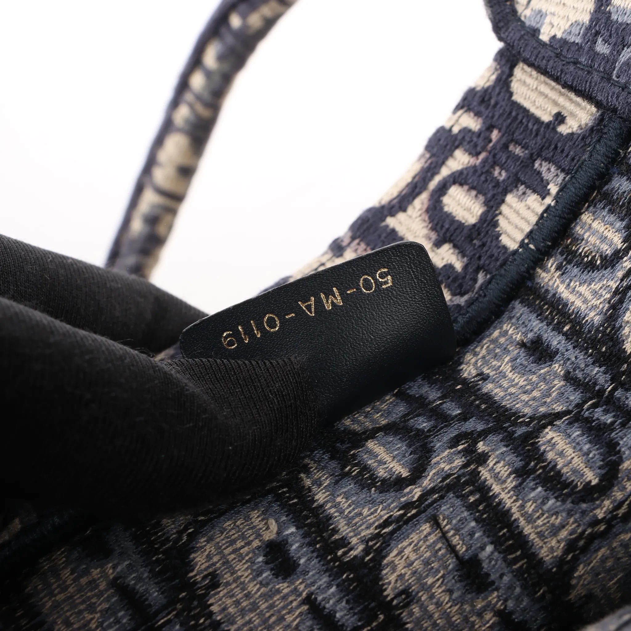 Dior Book Tote Large Oblique Canvas Shoulder Bag in Navy Blue