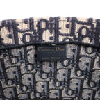 Dior Book Tote Large Oblique Canvas Shoulder Bag in Navy Blue