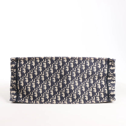 Dior Book Tote Large Oblique Canvas Shoulder Bag in Navy Blue