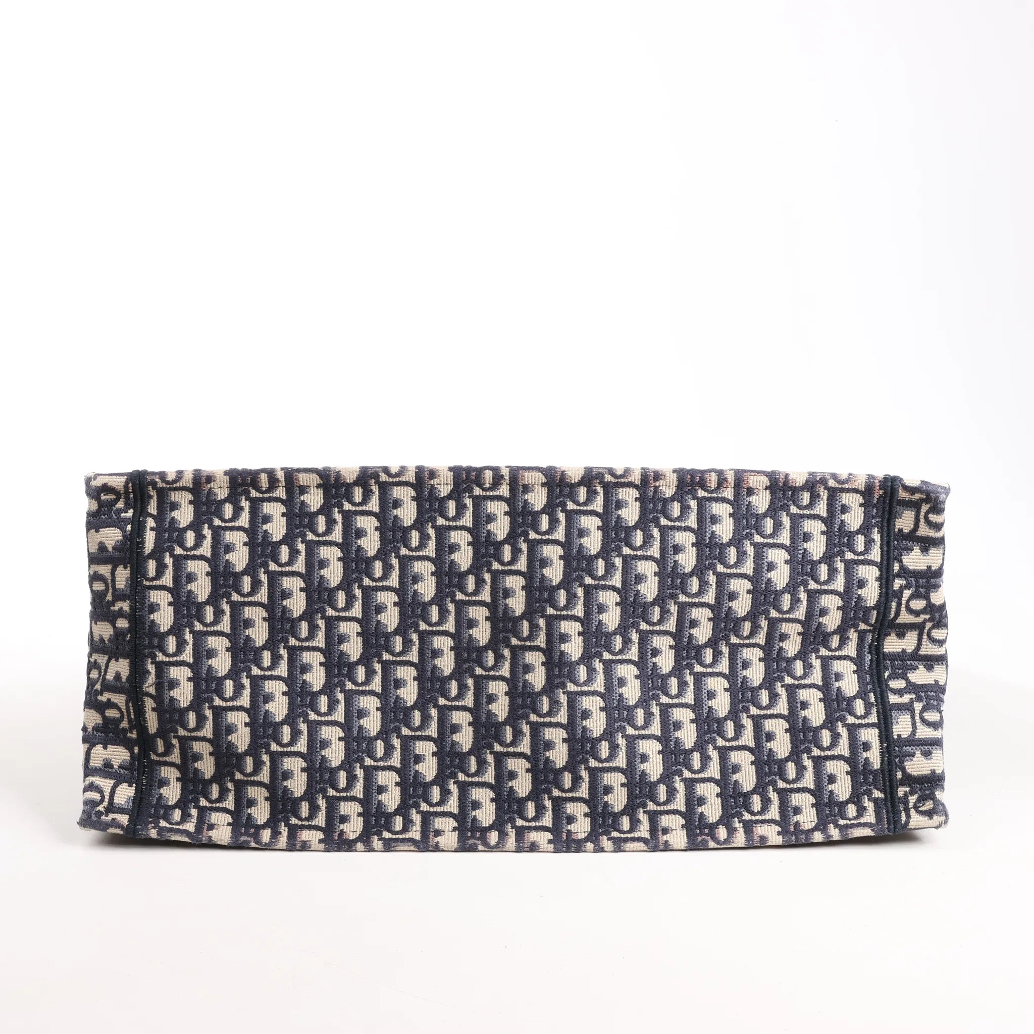 Dior Book Tote Large Oblique Canvas Shoulder Bag in Navy Blue