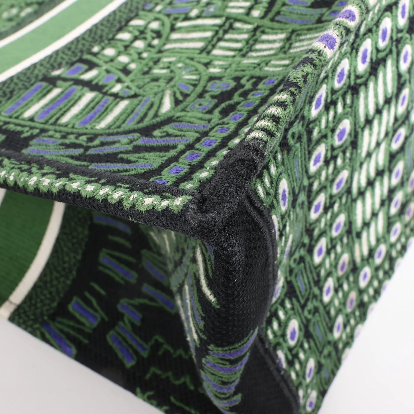 Dior Book Tote Large Riviera Canvas Shoulder Bag in Green