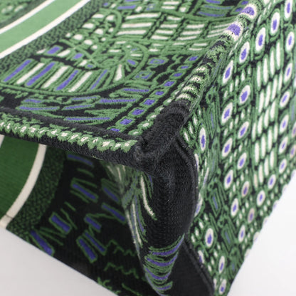 Dior Book Tote Large Riviera Canvas Shoulder Bag in Green