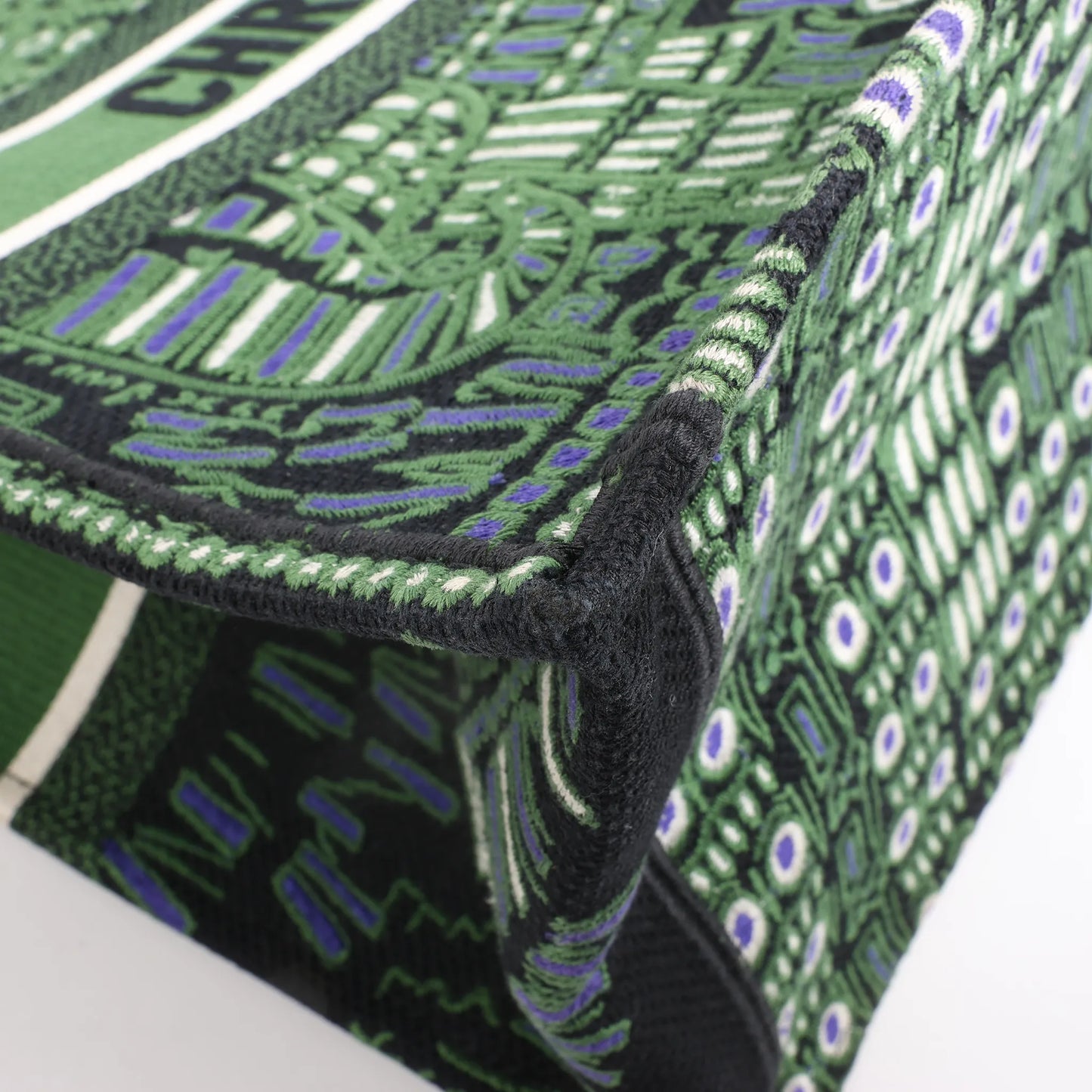 Dior Book Tote Large Riviera Canvas Shoulder Bag in Green