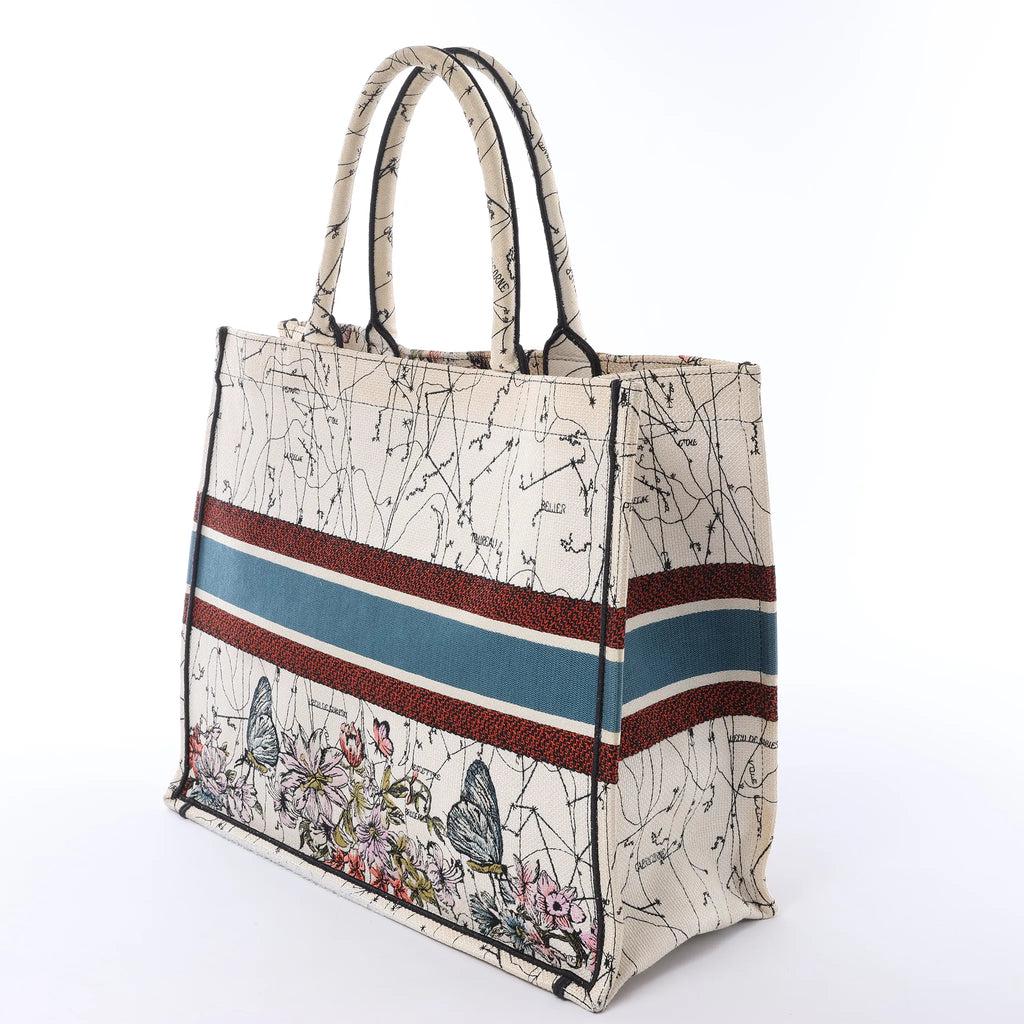 Dior Book Tote Large Zodiac Canvas Handbag in Multicolor