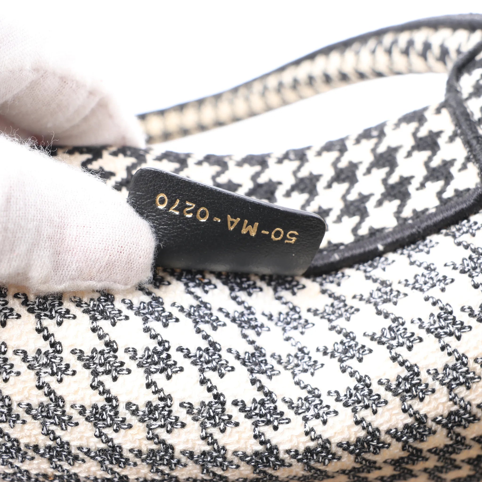 Christian Dior Book Tote Large canvas Tote bag Black × White