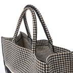 Christian Dior Book Tote Large canvas Tote bag Black × White