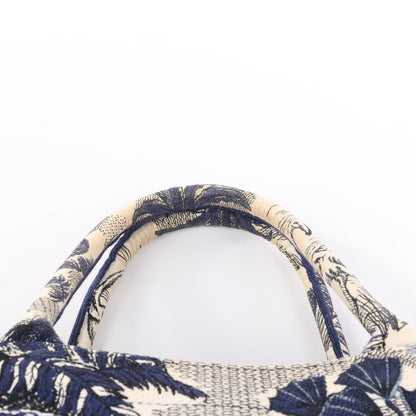 Christian Dior Book Tote Large Canvas Tote Bag in Navy Blue