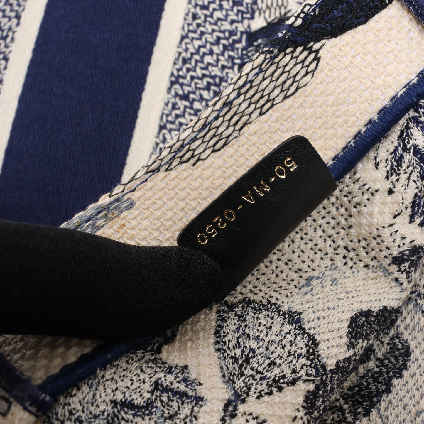 Christian Dior Book Tote Large Canvas Tote Bag in Navy Blue