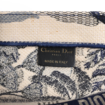 Christian Dior Book Tote Large Canvas Tote Bag in Navy Blue