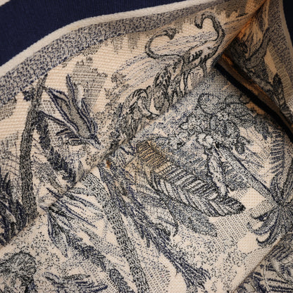 Christian Dior Book Tote Large Canvas Tote Bag in Navy Blue