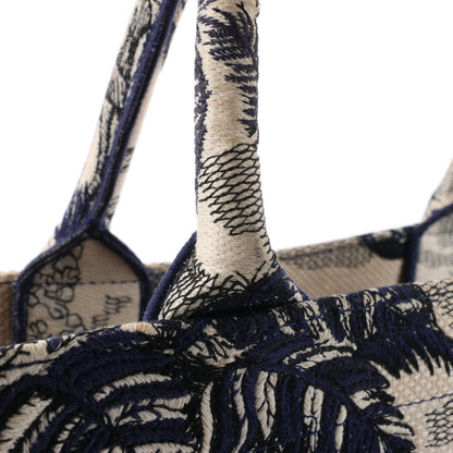Christian Dior Book Tote Large Canvas Tote Bag in Navy Blue