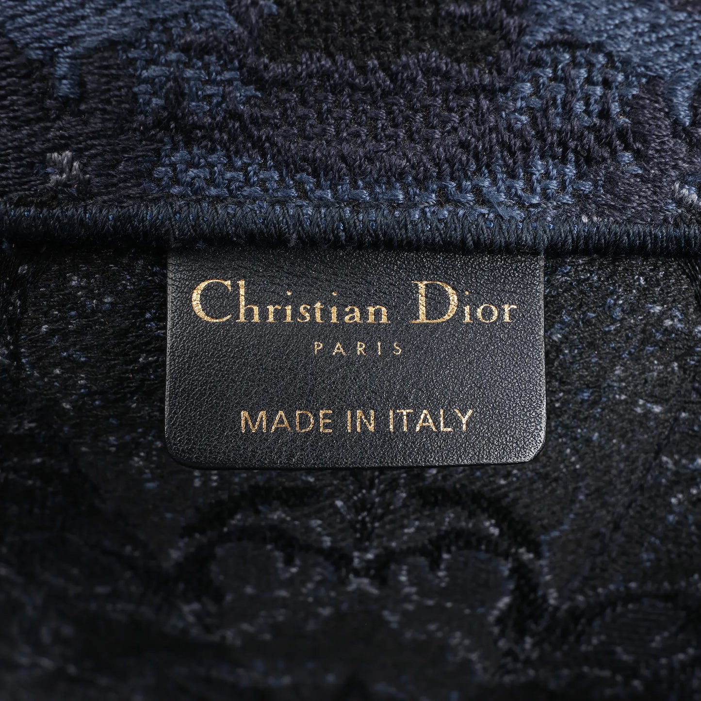 Dior Book Tote Large Kaleidiorscopic Canvas Shoulder Bag in Navy Blue