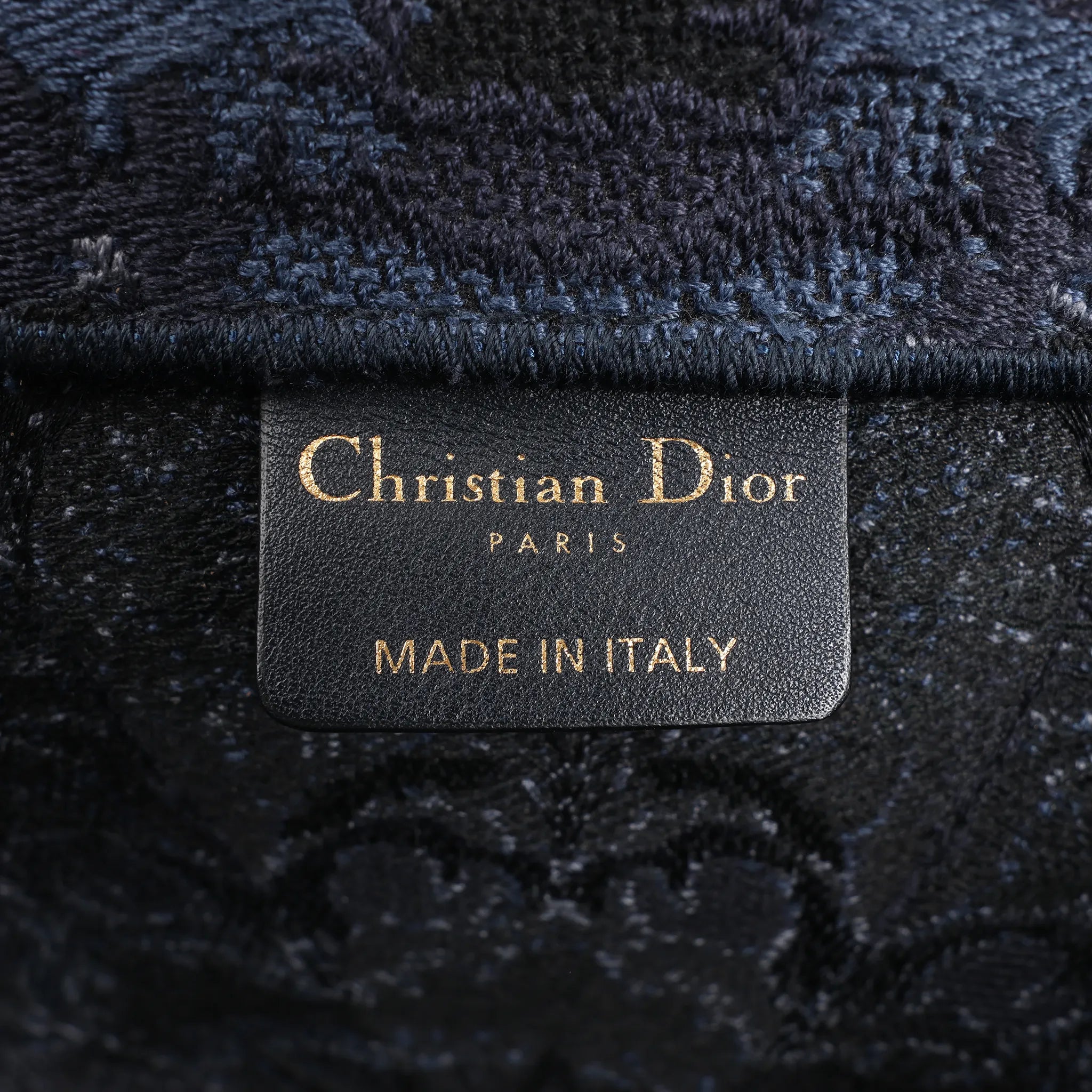 Dior Book Tote Large Kaleidiorscopic Canvas Shoulder Bag in Navy Blue