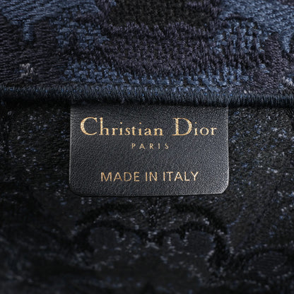 Dior Book Tote Large Kaleidiorscopic Canvas Shoulder Bag in Navy Blue