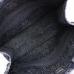 Dior Book Tote Large Kaleidiorscopic Canvas Shoulder Bag in Navy Blue