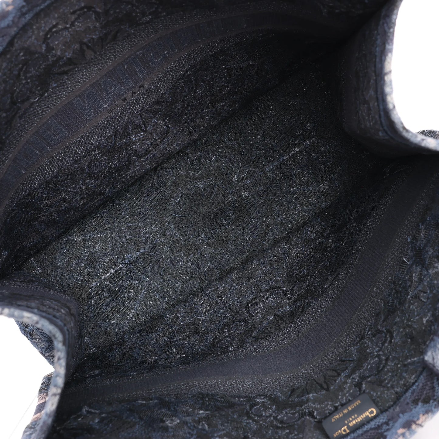 Dior Book Tote Large Kaleidiorscopic Canvas Shoulder Bag in Navy Blue