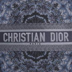 Dior Book Tote Large Kaleidiorscopic Canvas Shoulder Bag in Navy Blue