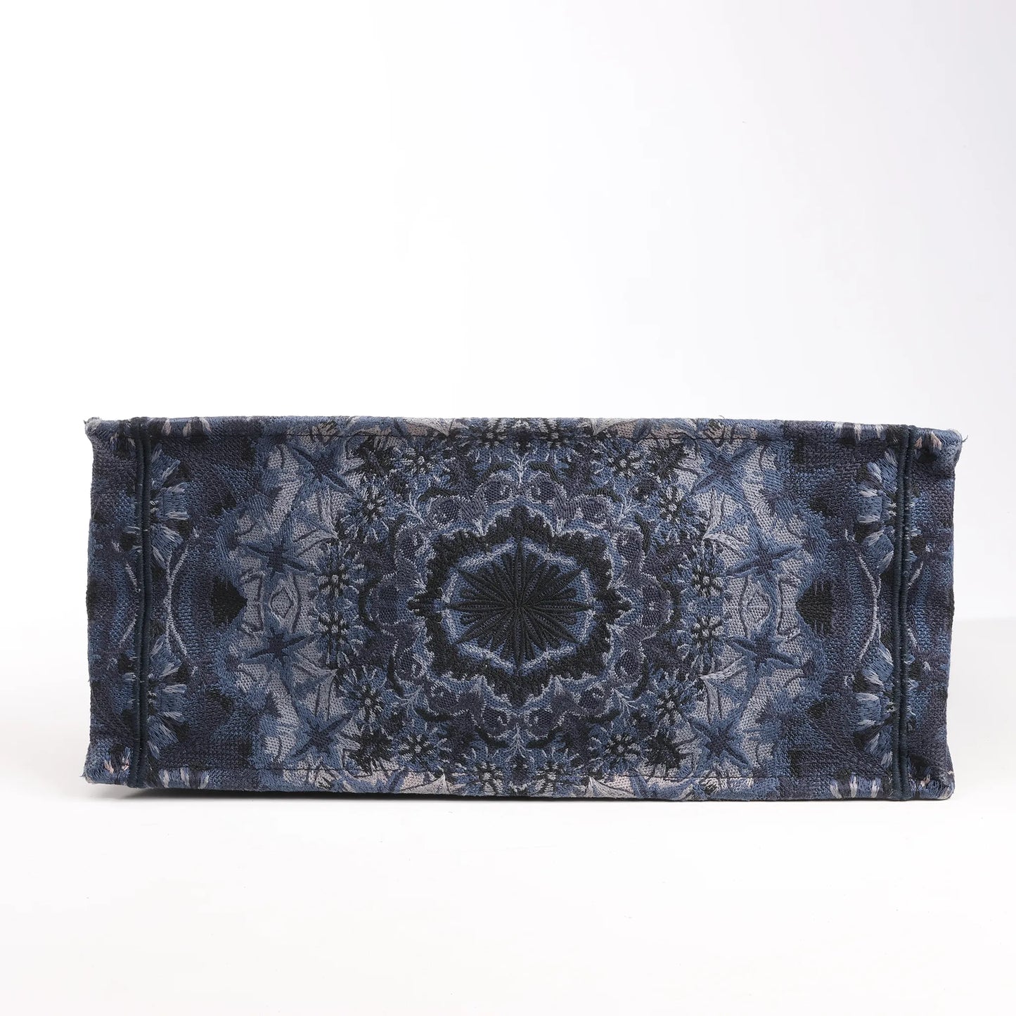 Dior Book Tote Large Kaleidiorscopic Canvas Shoulder Bag in Navy Blue