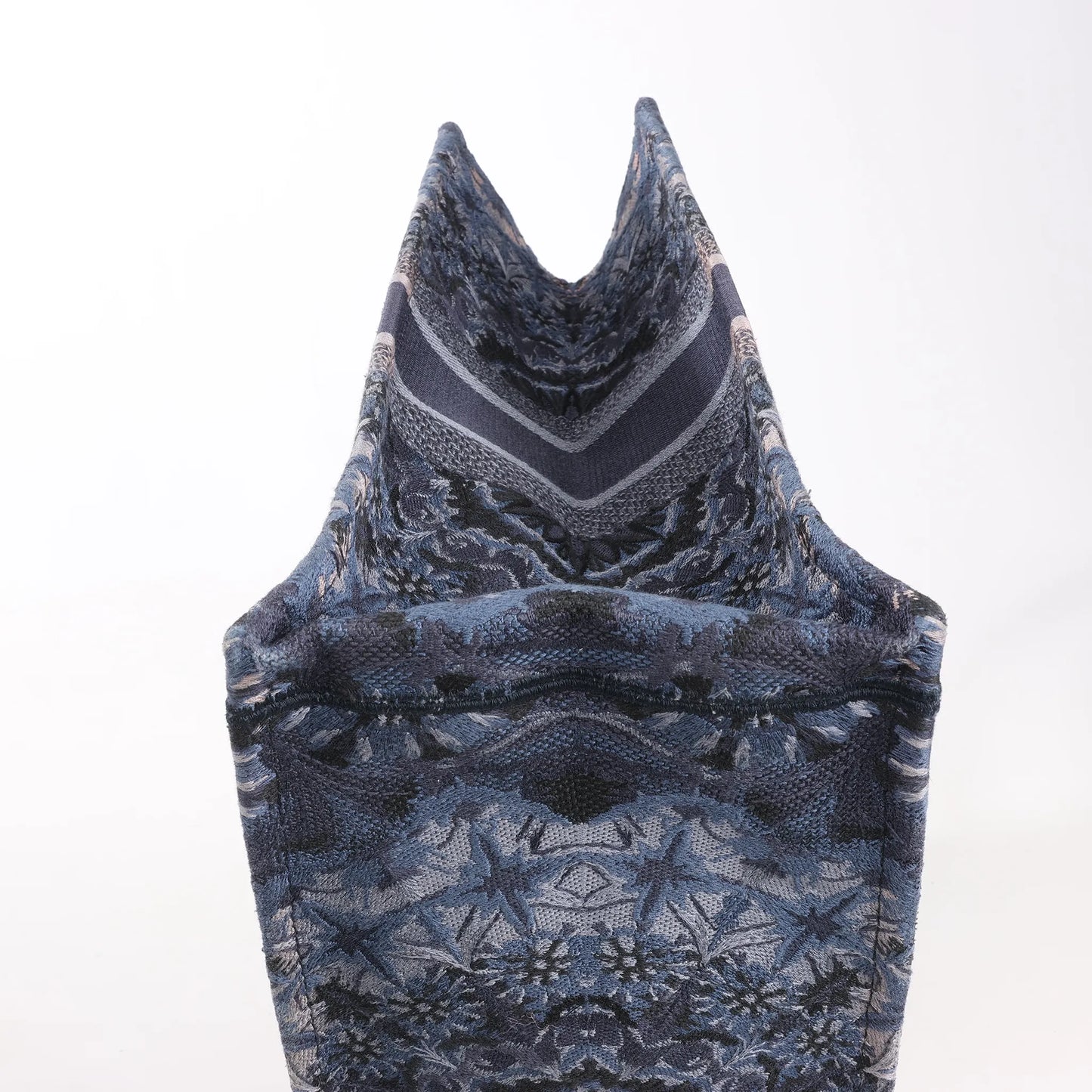 Dior Book Tote Large Kaleidiorscopic Canvas Shoulder Bag in Navy Blue