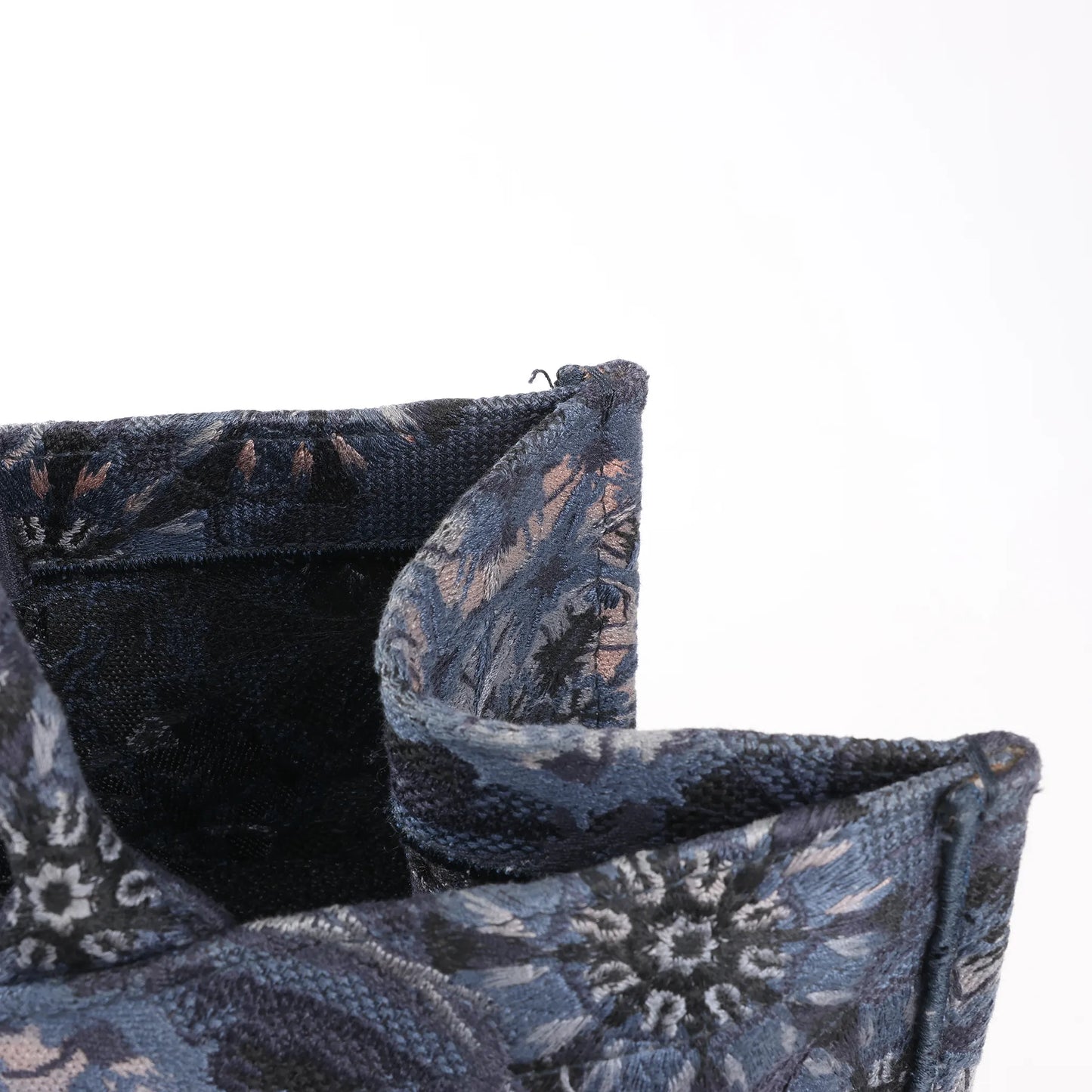 Dior Book Tote Large Kaleidiorscopic Canvas Shoulder Bag in Navy Blue