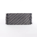 Bolso de hombro grande de lona Dior Book Tote en negro y blanco
