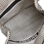Dior Book Tote Large Canvas Shoulder Bag in Black x White